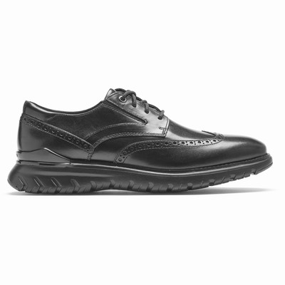 Rockport Total Motion Sport Wingtip Oxfords Schuhe Herren Schwarz BPI-521798